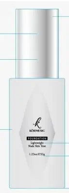 KORMESIC Lightweight Nude Skin Colour Foundation (for foreign trade) 35g