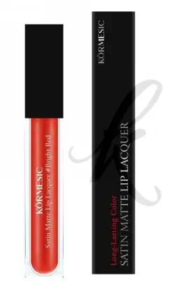 KORMESIC satin matte lip gloss # 721 bright red UK 2.2g