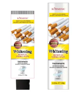 KORMESIC whitening toothpaste to remove tobacco stains (for foreign trade) 120g