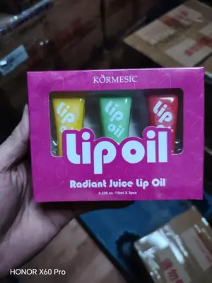 KORMESIC Glossy Juice Lip Oil (for foreign trade) 10ml+10ml+10ml