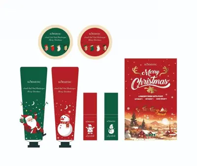 KORMESIC Christmas Warming Care Set (for foreign trade) 2.5g+2.5g+30g+30g+15g+15g