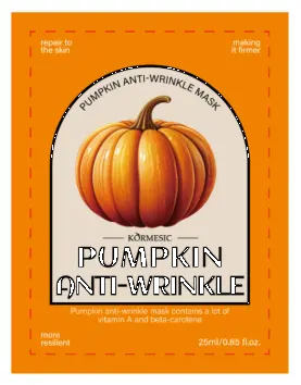 KORMESIC Pumpkin Anti-Wrinkle Mask (for foreign trade) 25ml