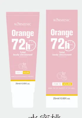 KORMESIC Peach 72 Hour Deodorant (for foreign trade) 80g