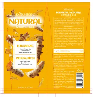 KORMESIC Turmeric Natural Shower Gel (for foreign trade) 200ml