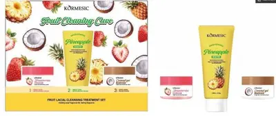 KORMESIC Fruit Facial Cleansing and Care Set 40g+50ml+40g