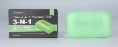 KORMESIC Men's 3-in-1 Acne Removing Soap 120g - KMC70566