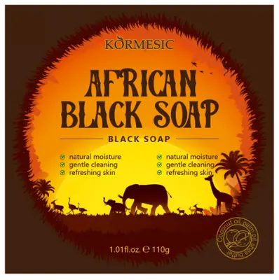 KORMESIC African Black Soap (for foreign trade) 80g