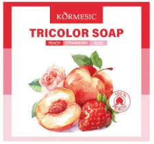 KORMESIC Peach & Strawberry & Rose Tri-colour Soap (FT) 120g