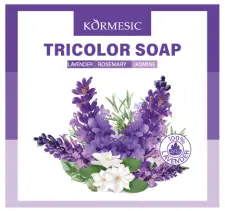 KORMESIC Lavender & Rosemary & Jasmine Tri-colour Soap 120g