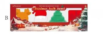 KORMESIC Christmas Bath & Shower Bomb Gift Set (FT) 105g+105g+105g+105g+105g