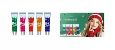 KORMESIC Christmas Lip Gel Set 15ml+15ml+15ml+15ml+15ml