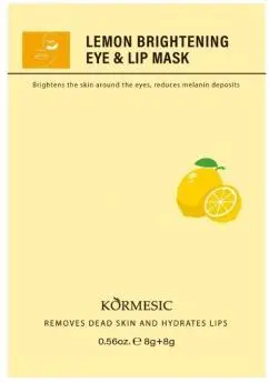 KORMESIC Lemon Brightening Eye & Lip Mask (for foreign trade) 8g+8g