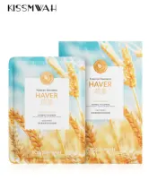 KISSMWAH Oatmeal Fullerene Nutritional Moisturising Mask - Sheet 30ml