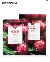 KISSMWAH Cherry Niacinamide Brightening Hydrating Mask - Box 30ml x 5 Sheets