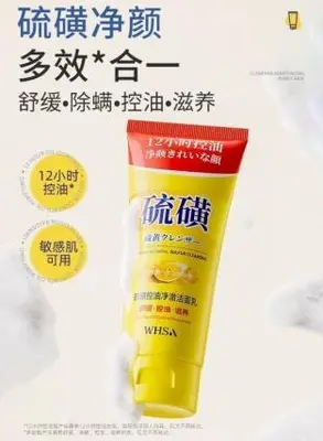 Whsa Sulfur Oil Control Cleansing Milk 100g