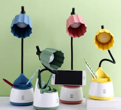 Wide-Stripe Teardrop Pen Holder Table Lamp - LD3009B