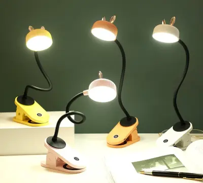 Rabbit-Ear Metal Clip-On Table Lamp - LD3084
