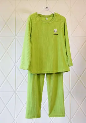 Green Smiley Face Loungewear Set - M5757