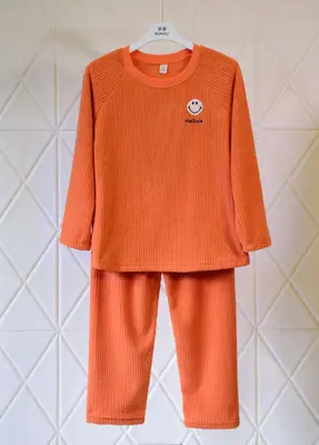 Orange Smiley Face Loungewear Set - M5757