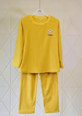 Yellow Smiley Face Loungewear Set - M5757
