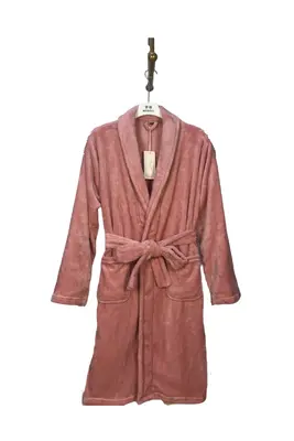 Warm Pink Flannel Bathrobe - M5688