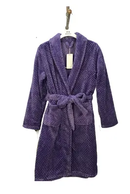 Purple Waffle Bathrobe - M6699