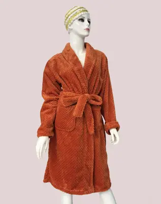 Orange Waffle Bathrobe - M6699