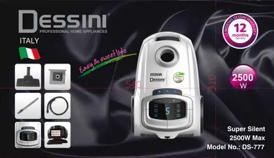 Dessini Vacuum Cleaner - DS666 - White