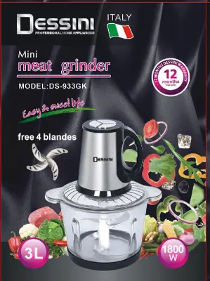 Dessini Juicer or Chopper - DS933GA - 3L