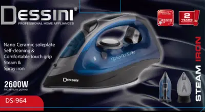 Dessini Steam Iron - DS964A - Black, Blue