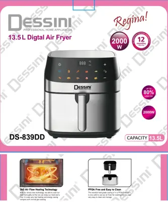 Dessini Air Fryer - new813DD - 12.8L
