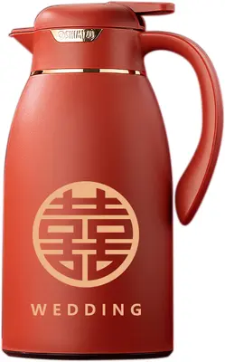 Glass-Lined Vacuum Jug 1.6L - SM-1172-1.6L - White