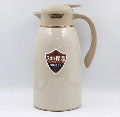 Steel-Body Glass-Lined Vacuum Jug 1.6L - SM-3392-1.6L - 奶咖棕
