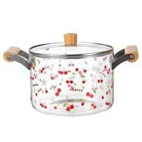 Double-Handle Glass Pot 3.5L - YSG02-HW