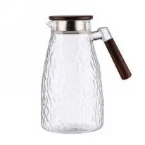 Conical Wooden-Handle Glass Jug 2.2L - YS05-MB