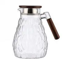 Wooden-Handle Glass Jug - Clear 1.8L - YS03-MB