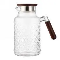 Wooden-Handle Glass Jug - Clear 1.8L - YS06-MB