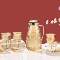 Conical 7-Piece Glass Tea Set - YS016