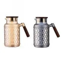 Wooden-Handle Glass Jug - Amber 1.8L - YS06-MBHP