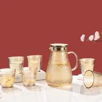Pebble 7-Piece Glass Tea Set - YS001