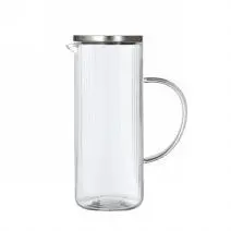 Ribbed Glass Water Jug 1.3L - YS13
