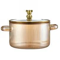 Double-Handle Glass Pot 1.6L - YSG01-HP