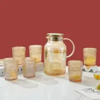 Sunflower 7-Piece Glass Tea Set - YS003