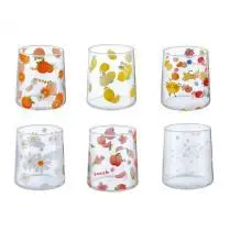 Printed Glass Cup 300ml - YS01-HW