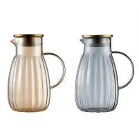 Pumpkin Glass Water Jug - Amber 1.8L - YS01-HP