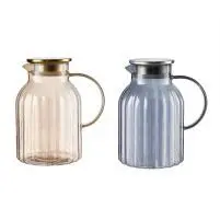 Pumpkin Glass Water Jug - Amber 1.8L - YS02-HP