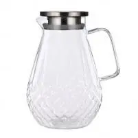 Pineapple Glass Water Jug - Clear 2L - YS01