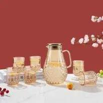 Pineapple 7-Piece Glass Tea Set - YS004