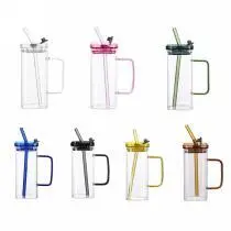 Square Glass Cup 350ml - YS01