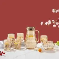 Diamond 7-Piece Glass Tea Set - YS006